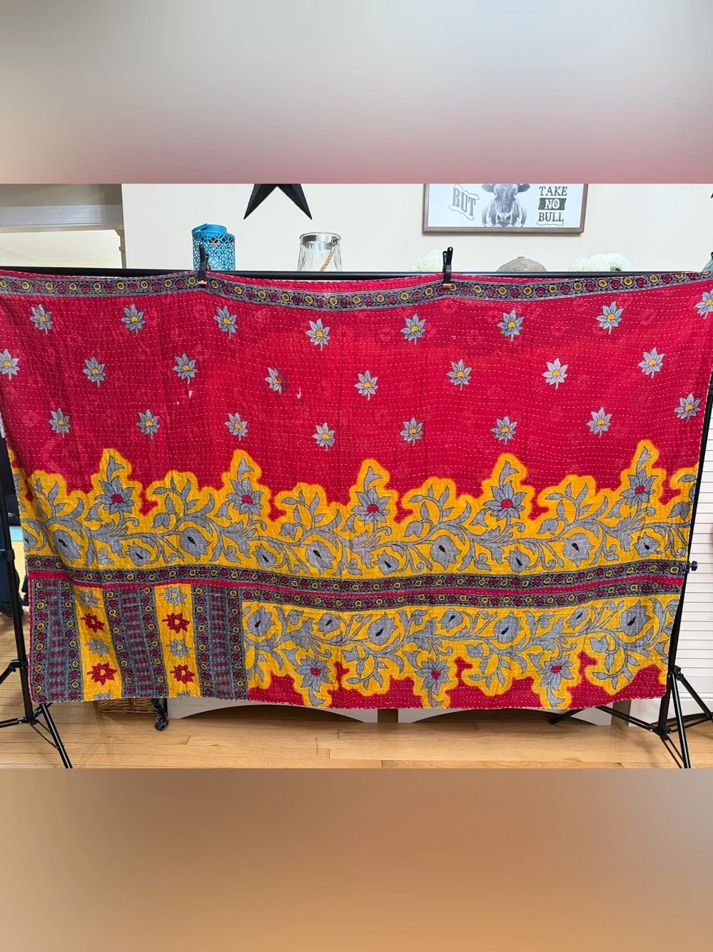 Kantha Twin Size Blanket